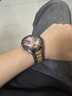 watchbond適用華為手表非凡大師Ultimate2表帶非凡探索2鈦金屬全鈦合金表帶男士款秒變黃金大師高級商務(wù)腕帶 流線(xiàn)凸形側滑款【三珠原裝扣·真實(shí)心全鈦】黑間金 【46/48表盤(pán)】22MM接口通 曬單實(shí)拍圖