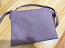 MUJI不易沾水 薄款小挎包 包包女包單肩斜挎包 EFC39A5A 薰衣草色 曬單實(shí)拍圖