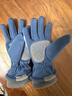 SooGree滑雪手套兒童冬季手套保暖防風(fēng)防滑防潑水彈力束口兒童戶(hù)外手套 GSW88713冬季兒童手套藍色 M碼適合6-10歲 曬單實(shí)拍圖