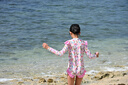 MiniPeace太平鳥童裝夏新女童泳衣FBLCF2482 優(yōu)雅粉 150cm 曬單實拍圖