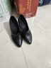 啄木鳥(niǎo)品牌斷碼真皮單鞋女粗跟2025新款中跟小皮鞋女士媽媽工作鞋 黑色7厘米 36 曬單實(shí)拍圖