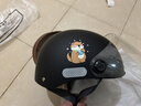 格術(shù)頭盔 電動(dòng)車(chē)3c認證四季通用新國標A類(lèi)電瓶車(chē)半盔男女士騎行安全帽 黑色 曬單實(shí)拍圖