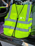 反光背心安全馬甲工地反光衣高亮多口袋交通警示安全服應急救援騎行施工馬甲印制 普亮-多口袋布面【熒光綠】XXL 曬單實(shí)拍圖