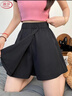 浪莎冰絲短褲女夏季2025新款山本工裝裙褲休閑薄款寬松闊腿運動(dòng)五分褲 曬單實(shí)拍圖