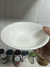 富彩陶瓷純白陶瓷斗笠碗家用面碗大小號碼菜碗加厚釉下彩餐具喝湯吃粥面碗 5.5英寸陶瓷斗碗10個(gè) 曬單實(shí)拍圖