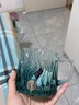 星巴克（Starbucks）薄荷綠浮雕款玻璃杯425ml咖啡杯子冷水杯桌面水杯女士女神節禮物 曬單實(shí)拍圖