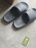 班竹林居家涼拖鞋男女春季新款室內室外浴室防滑拖鞋 深灰男款 42-43 曬單實(shí)拍圖