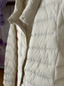 優(yōu)衣庫女裝高級輕型羽絨茄克/輕暖便攜排骨羽絨478572 469869 478572/01乳白色 M 曬單實(shí)拍圖