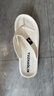 俞兆林（YUZHAOLIN）人字拖男女沙灘鞋涼拖鞋外穿夾趾拖 YE408 白色 44/45 曬單實(shí)拍圖