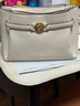 MICHAEL KORS奢侈品MK女士包包ANGELINA扣飾手提斜挎托特包中號奶白色 曬單實(shí)拍圖
