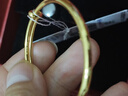 周六福（ZLF）新年禮物  黃金手鐲寶寶款足金999手環(huán)手飾大富大貴 計價(jià) 7.33g 曬單實(shí)拍圖