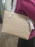 蔻馳（COACH）女包托特包單肩包通勤包經(jīng)典老花手提包大牌38婦女節禮物女 CBT18 IMXDM 曬單實(shí)拍圖