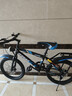 津馳遠兒童自行車(chē)6-12-15歲學(xué)生中大童車(chē)18寸20寸碟剎減震單車(chē)變速男孩 車(chē)燈款丨黑藍色+單速+雙碟剎+輻條輪 18寸【身高115-140cm】約6-10歲 曬單實(shí)拍圖