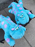 萌尚偶蘇利文藍毛怪獸公仔玩偶床上睡覺(jué)抱枕娃娃毛絨大型送女朋友生日禮 蘇利文藍毛怪 140厘米 曬單實(shí)拍圖