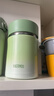 膳魔師（THERMOS）燜燒杯壺罐保溫杯桶飯盒470毫升大容量帶泄氣閥TCLA-470S-GR 曬單實(shí)拍圖