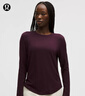lululemon丨Love 女士莫代爾拉絨長(cháng)袖套頭衫 LW3GEHS 烏梅紫 M /8 曬單實(shí)拍圖