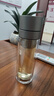 蘇泊爾（SUPOR）玻璃杯純鈦抗菌泡茶杯一鍵開(kāi)蓋商務(wù)雙層茶水分離杯男士車(chē)載水杯 曬單實(shí)拍圖