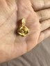 周大福 玫瑰花足金黃金吊墜(工費220)約4.7g EOF1083新年禮物 曬單實(shí)拍圖