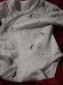 乖奇熊嬰兒純棉連體衣春秋季新生兒衣服三角包屁衣寶寶哈衣秋款裝睡衣服 曬單實(shí)拍圖
