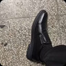 微光里 皮鞋男套腳商務(wù)休閑鞋男鞋舒適日常駕車(chē)一腳蹬豆豆鞋爸爸鞋 男士休閑皮鞋黑色【44碼】 曬單實(shí)拍圖