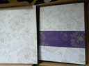 GIAVENTOLA真絲小方巾絲巾女士100%桑蠶絲印花緞面節日送人生日禮物圍巾禮盒 紫色花卉 曬單實(shí)拍圖
