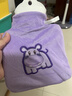 HUGO FROSCH暖蛙熱水袋德國進(jìn)口注水充水暖水袋可愛(ài)加厚絨布暖手寶 紫河馬 曬單實(shí)拍圖