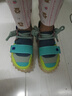 OETZI冰人奧茲 丑萌果凍鞋子男厚底帆布鞋女百搭拼色情侶潮鞋 熒光黃/紅紫/深藍/綠色T23120125 36 曬單實(shí)拍圖