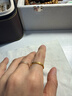 老廟黃金戒指碎碎冰足金對戒碎冰冰女戒婚戒閉口圣誕節送女友老婆禮物 細款-11#/約1.03g 曬單實(shí)拍圖