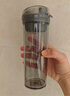 特百惠（Tupperware）晶彩400ml塑料杯男女士學(xué)生運動(dòng)水杯子大容量情人節禮物 高級灰 曬單實(shí)拍圖