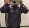adidas寬松日常舒適運動(dòng)夾克外套男女春季新款阿迪達斯官方三葉草   暗紫羅蘭 (推薦選大一碼)   M 曬單實(shí)拍圖