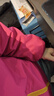 圖圖小象女童外套春秋裝防風(fēng)軟殼女大童加絨連帽夾克玫紅色150身高約150cm 曬單實(shí)拍圖