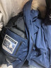 雪中飛短款羽絨服25冬新款工裝派克服寬松加厚大毛領(lǐng)外套藏青色M 曬單實(shí)拍圖