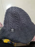 兼彩帽子男冬季保暖加絨加厚毛線(xiàn)帽男款針織帽女護耳套頭帽冬天包頭帽 曬單實(shí)拍圖