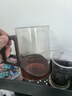 天喜（TIANXI）觀(guān)山茶水分離杯玻璃高顏值辦公室泡茶杯子耐高溫過(guò)濾喝水茶道杯 【透明色】胡桃木把-500ml 曬單實(shí)拍圖