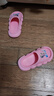 迪士尼童鞋夏季浴室涼拖鞋女童愛(ài)莎公主戶(hù)外防滑一字拖F1361 橘粉  曬單實(shí)拍圖