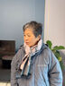 MARCWOOD秋冬長(cháng)輩媽媽生日禮物圍巾帽子三件套加厚中老年奶奶保暖新年禮盒 紅梅圍巾+帽子+手套 曬單實(shí)拍圖