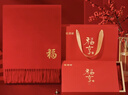 恒源祥紅圍巾女冬季羊毛圍脖生日禮物新年年會(huì )送媽媽本命馬年騏驥紅禮盒 曬單實(shí)拍圖