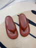 樸西人字拖女夾腳外穿涼拖鞋防水速干洗澡防滑耐磨休閑沙灘鞋情侶拖鞋 安哥拉紅 【貼合足弓不磨腳】 36-37 曬單實(shí)拍圖