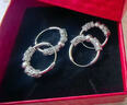 潮流新款S999純銀色耳環(huán)女款招財旺夫轉運珠耳圈簡(jiǎn)約防釘耳飾禮 銀色招財轉運珠耳環(huán)、2.13克 曬單實(shí)拍圖