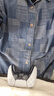 馬登工裝美式復古boro藍染拼接丹寧襯衫百家布牛仔長(cháng)袖襯衣男春 牛仔藍 M 曬單實(shí)拍圖