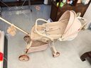 XUM嬰兒車(chē)嬰兒推車(chē)0-6歲用折疊可坐可躺帶減震遛娃神器雙向溜娃車(chē) 六重減震|加高防護|全棚 卡其色 曬單實(shí)拍圖