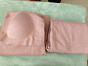 芬也（FENYE）孕婦哺乳秋衣秋褲套裝產(chǎn)后喂奶帶胸墊秋冬款加絨保暖內衣 粉XL 曬單實(shí)拍圖