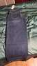 Lee25秋冬新品五袋款寬松深藍男女同款寬腿牛仔褲 深藍色  XL  曬單實(shí)拍圖