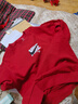 NIKE 3BRAND耐克男女童純棉衛衣2026春季新款拜年服新年紅色兒童衣服 杰斯特紅 【純棉毛圈】 150 /72 【建議身高140-152cm】 曬單實(shí)拍圖