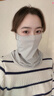 圣蘇薩娜防曬面罩女夏季戶(hù)外騎行面罩掛耳女士遮臉護頸防曬口罩 氣質(zhì)灰 曬單實(shí)拍圖