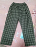 G.duck童裝女童褲子秋冬加絨兒童毛呢褲加厚保暖寶寶衛褲春秋女孩格子褲 兔子咖色【加絨】 120 建議110-120cm6-7歲 曬單實(shí)拍圖