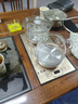 益茶福全自動(dòng)上水電熱水壺底部上水嵌入式茶臺功夫茶燒水壺飲水燒水一體機抽水玻璃煮茶壺保溫泡茶壺 SQ-008金色玻璃套裝 1L 曬單實(shí)拍圖