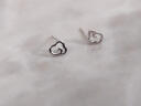 戚小米S999純銀云朵耳釘女養耳洞足銀耳環(huán)高級氣質(zhì)耳飾防堵耳針睡覺(jué)免摘 云朵耳釘一對【999足銀】 曬單實(shí)拍圖