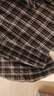 初語(yǔ)復古格紋半身裙女春夏新款小眾設計感不規則綁帶短裙 灰黑格子 M 曬單實(shí)拍圖