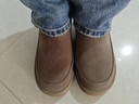 紅蜻蜓雪地靴男加絨雪地鞋保暖高幫加厚防寒棉鞋WLD45001 卡其色 42 曬單實(shí)拍圖